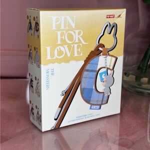 Authentic Popmart Labubu "Pin for Love" Series Letter Pendant - Letter F